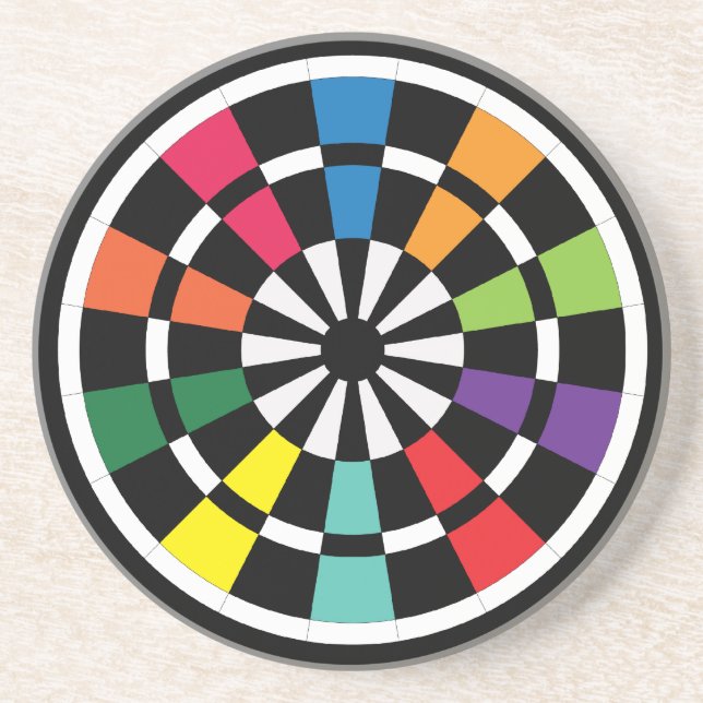 Dartboard Underlägg Sandsten (Framsidan)