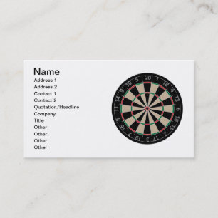Dartboard Visitkort
