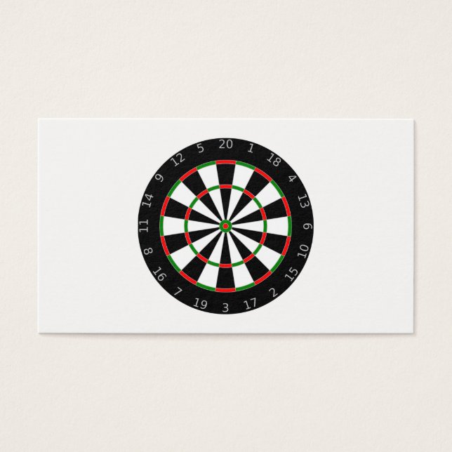 Dartboard Visitkort (Framsidan)