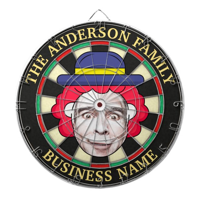 Dartboard with custom text and photo darttavla (Framsidan)