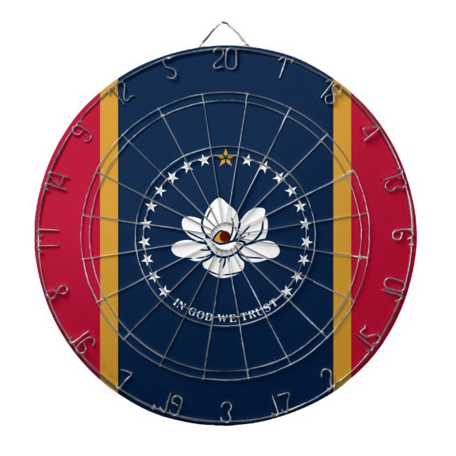 Dartboard with Flag of Mississippi State, USA Darttavla (Framsidan)