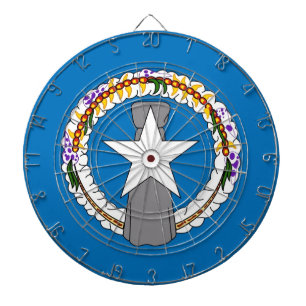 Dartboard with Flagga Northern Mariana, USA Darttavla