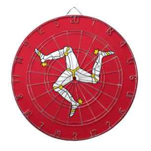 Dartboard with Isle of Man Flagga, Förenade kungar Piltavla