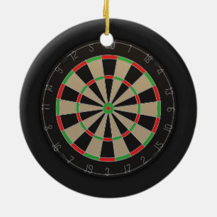 Dartboardälskare Julgransprydnad Keramik