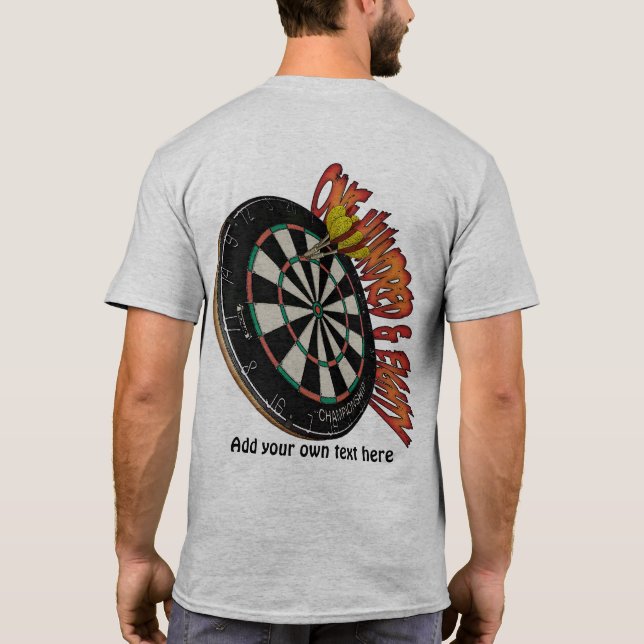 Dartboarddesign Tee Shirt (Baksida)