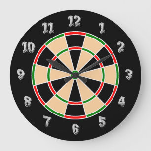 Dartboardväggklocka Stor Klocka