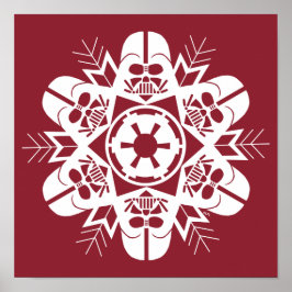 Darth Vader Snöflinga Design Poster