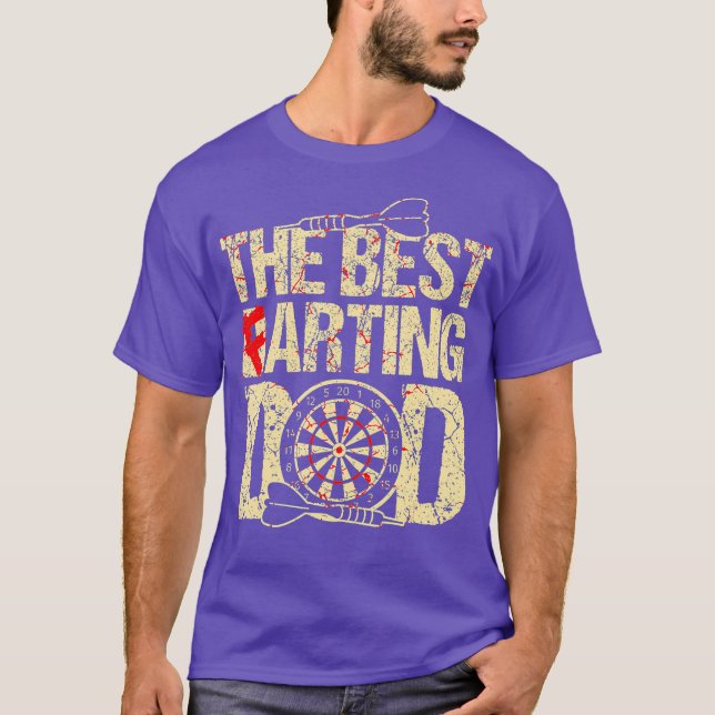 Darting and Farting Pappa Funny Farts Dart Pappa T Shirt (Framsida)