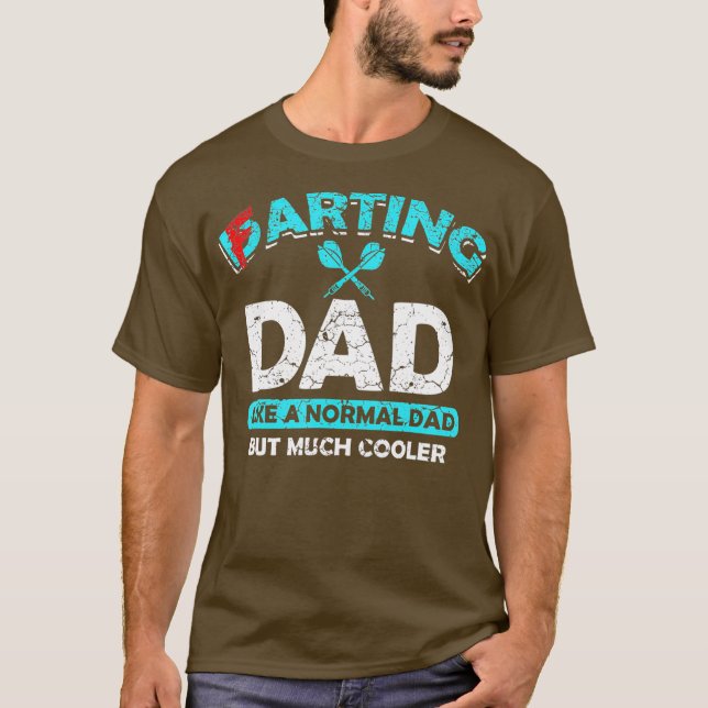 Darting and Farting Pappa Funny Farts Dart Pappa T Shirt (Framsida)