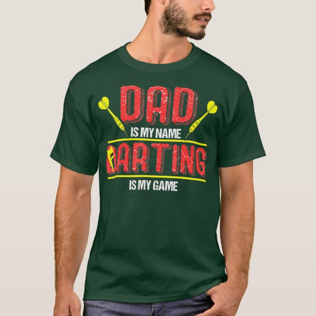 Darting and Farting Pappa Funny Farts Dart Pappa T Shirt (Framsida)