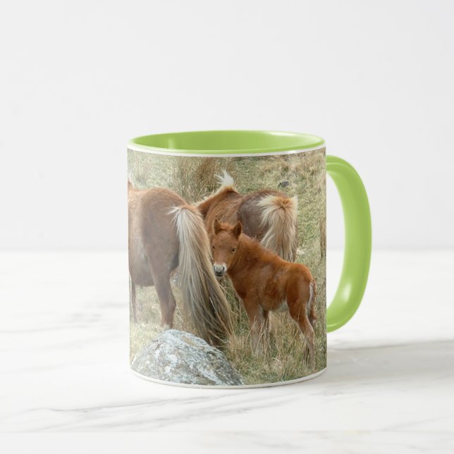 Dartmoor Horses, England Tea/Kaffe Mugg (Framsida höger)
