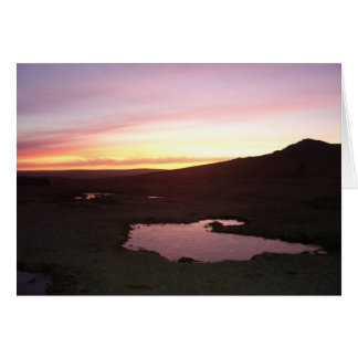 Dartmoor morgonfrost hälsningskort