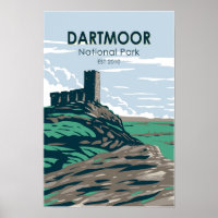 Dartmoor National Park Castle Ruins England