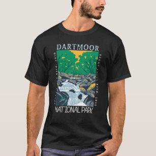 Dartmoor National Park England Vintage Distress T Shirt