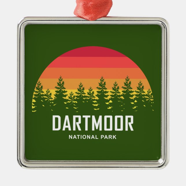 Dartmoor National Park Julgransprydnad Metall (Framsidan)