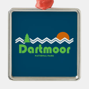 Dartmoor National Park Retro Julgransprydnad Metall