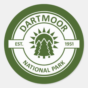 Dartmoor National Park Runt Klistermärke