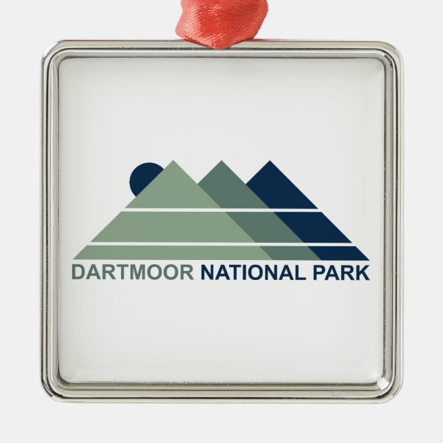 Dartmoor Nationalpark Bergssol Julgransprydnad Metall (Framsidan)