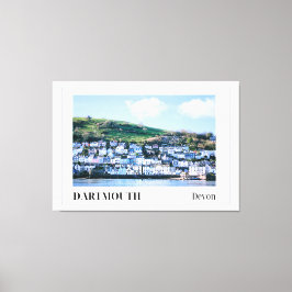 Dartmouth, Devon, England Canvastryck