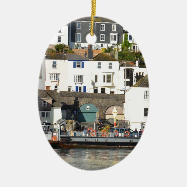 Dartmouth ferry. julgransprydnad keramik (Framsidan)