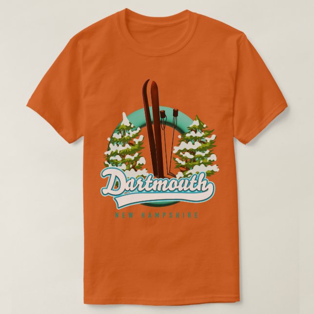 Dartmouth new hampshire ski t shirt (Design framsida)