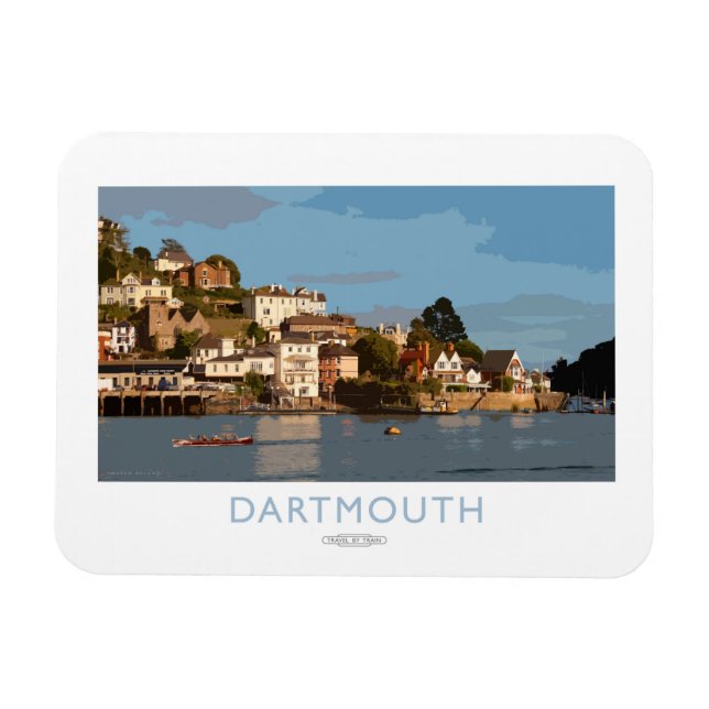Dartmouth Railway Poster Magnet (Horisontell)
