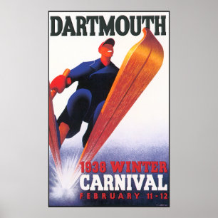 Dartmouth Winter Carnival Reproduction Poster