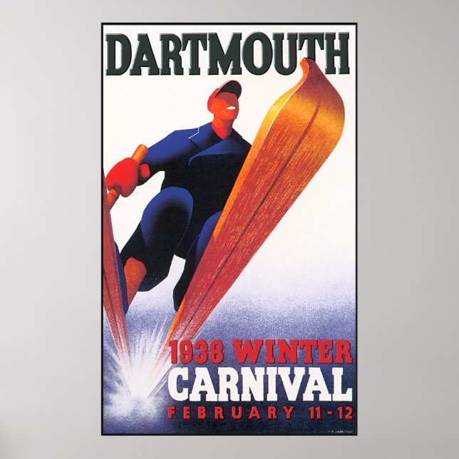 Dartmouth Winter Carnival Reproduction Poster (Framsidan)