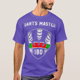 Darts 180 Emblem eller Ton 80 Darts Master Darts T Shirt