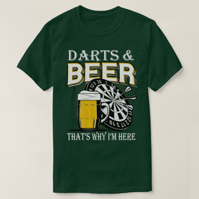 Darts and Beer T Shirt (Design framsida)
