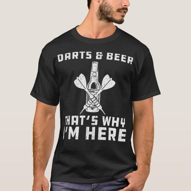 Darts and Beer T Shirt (Framsida)