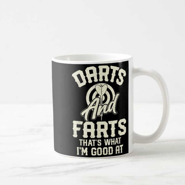 Darts And Farts That's What I'm Good At Funny Dart Kaffemugg (Höger)
