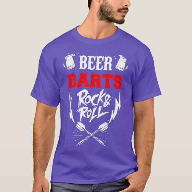 Darts and Rock n Roll T Shirt (Framsida)