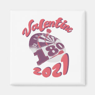Darts är min Valentine 2021 Magnet