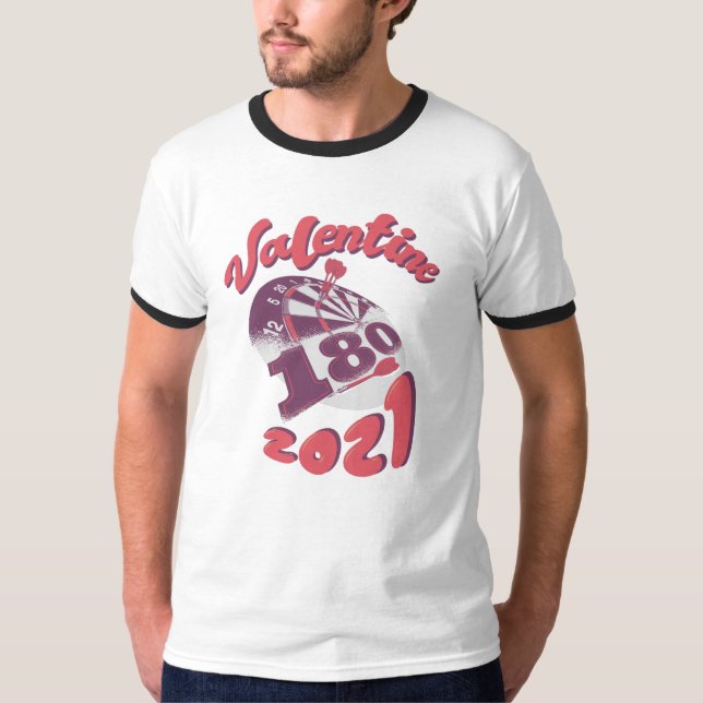 Darts är min Valentine 2021 T Shirt (Framsida)