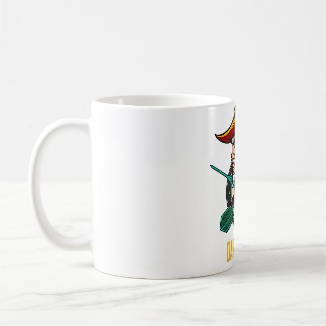 Darts Astronaut Rymden Spaceman Kaffemugg (Vänster)