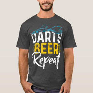 Darts Beer Repeat Funny Dart Player T Shirt