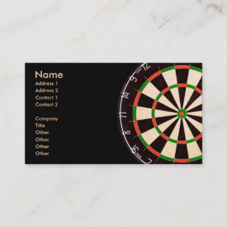 Darts Board-Affärskort (förpackning) Visitkort
