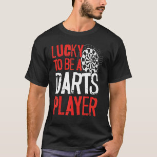 Darts Board Vintage Lucky som Darts Player T Shirt