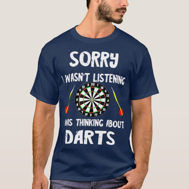 Darts Bullseye Dart Player Board Dartboard Pil T Shirt (Framsida)