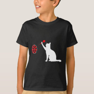 Darts Cat - Lustigt snurra Cat Dart och Cat L T Shirt