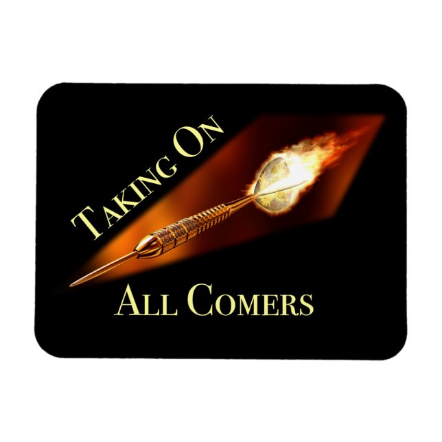 Darts Champion tar emot alla kombier Magnet (Horisontell)