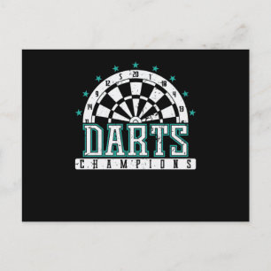 Darts Champion Vykort