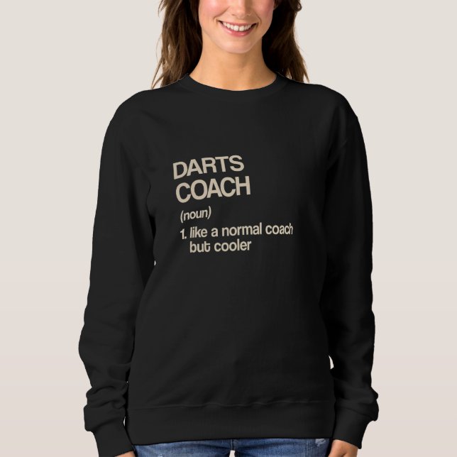 Darts Coach Definition  Dart Player Humor Dart Boa T Shirt (Framsida)