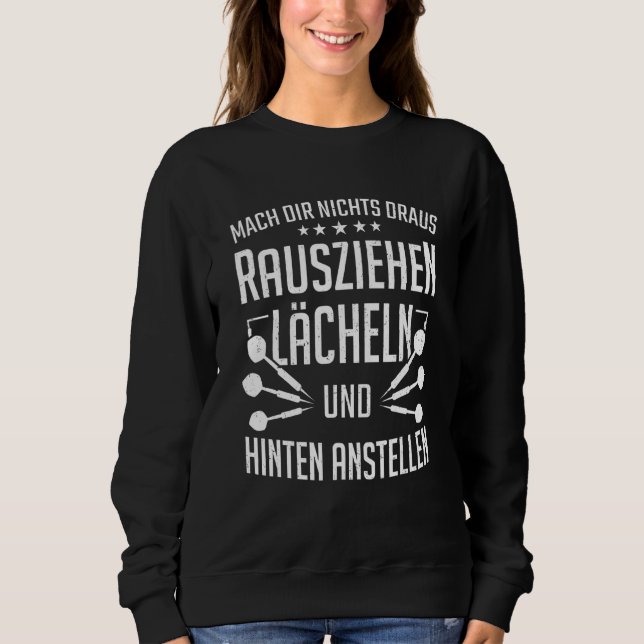 Darts Dart Player Dart drar ut sträckan längst bak T Shirt (Framsida)