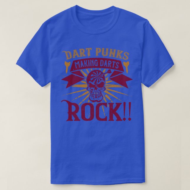 Darts Dart Punks Skapar Darts Sten T Shirt (Design framsida)