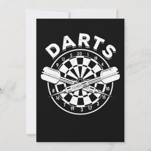 Darts Dartboard Manar Dart Player 180 Retro Inbjudningar