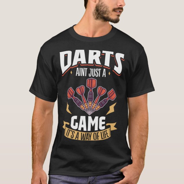 Darts Darts Player Dartboard Dartboard Darts board T Shirt (Framsida)