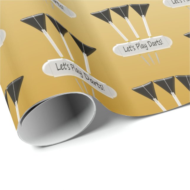 Darts Design Presentpapper (Rullad Hörn)
