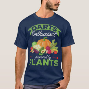 Darts Enthusiast driven av växter i roligt Darts P T Shirt